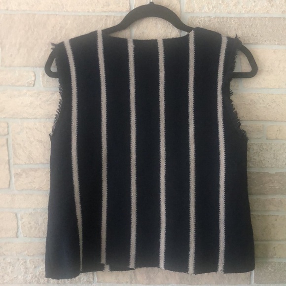 Zara Knit Cropped  sweater vest  Navy blue size S - Picture 5 of 5